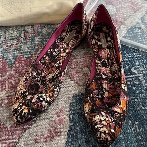 Bottega Veneta Multicolor Abstract Flats